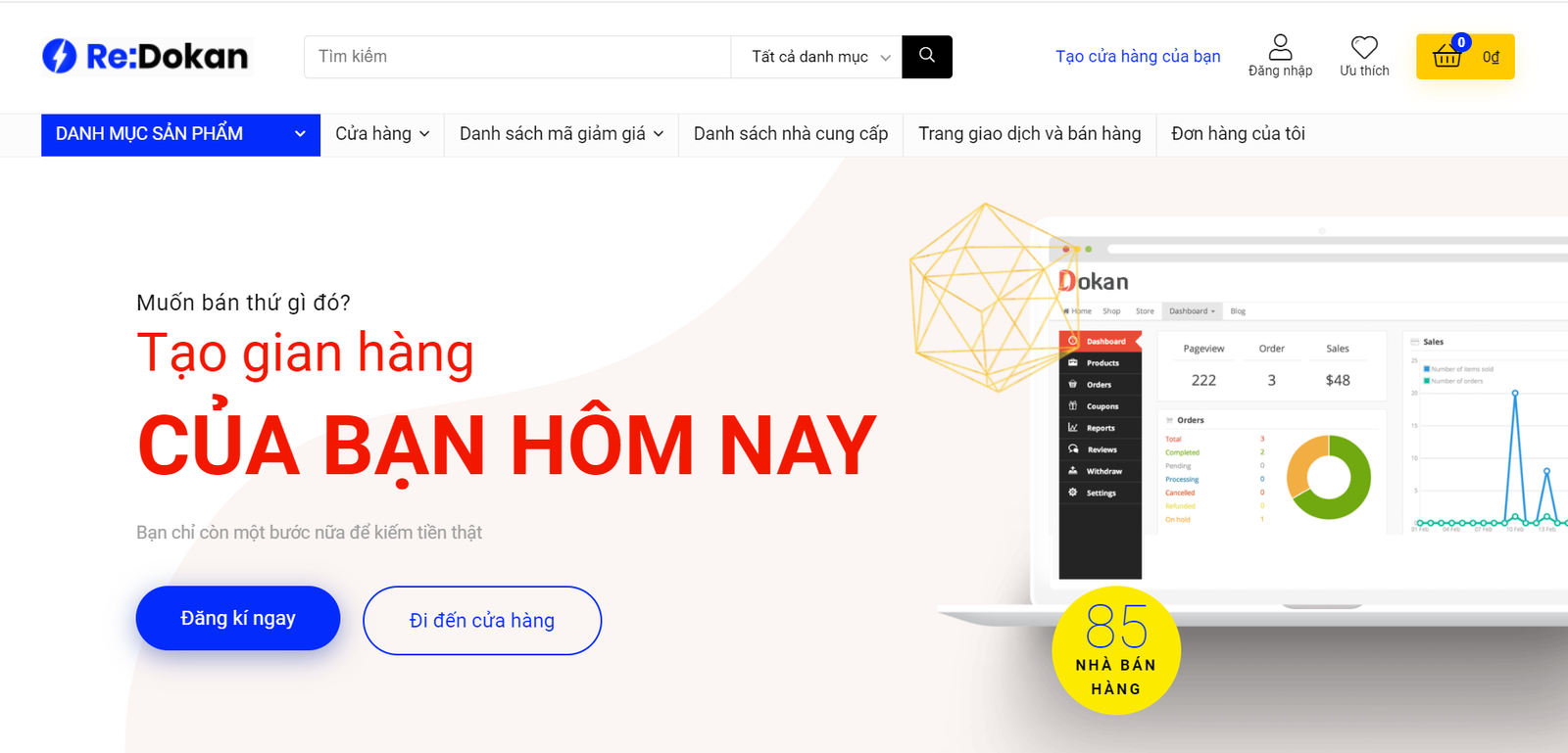 Read more about the article Cách tạo website nhiều người bán như Tiki , Shopee