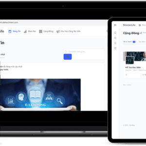 Giao diện Website Cộng Đồng Kinh Doanh Khóa Học + Affiliate