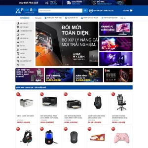 Giao Diện Website Kinh Doanh Máy Tính