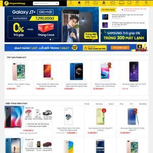 Giao Diện Website Kinh Doanh Điện Thoại Máy Tính Đồ Công Nghệ 2