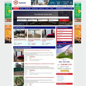 Giao Diện Website Sàn Kinh Doanh Bất Động Sản