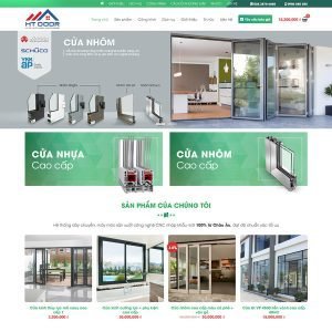 Giao Diện Website Kinh Doanh Cửa Nhôm