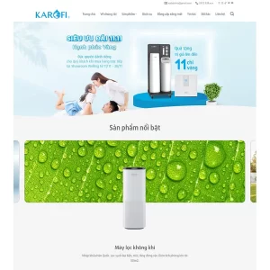 Giao Diện Website Kinh Doanh Máy Lọc Nước