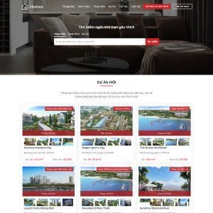 Giao Diện Website Sàn Kinh Doanh Bất Động Sản