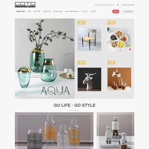 Giao Diện Website Kinh Doanh Nội Thất Trang Trí