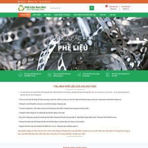Giao Diện Website Kinh Doanh Phế Liệu