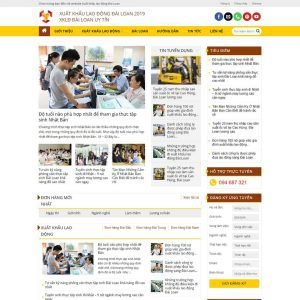 Giao Diện Website Công Ty Xuất Khẩu Lao Động