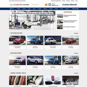 Giao Diện Website Kinh Doanh Xe Hyundai