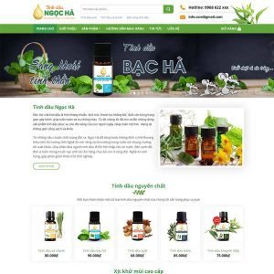Giao Diện Website Kinh Doanh Tinh Dầu