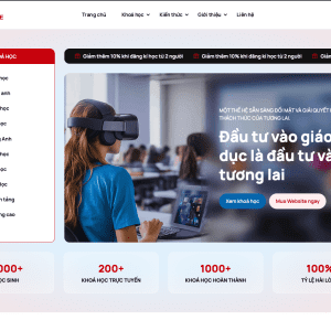 Giao diện Website Kinh Doanh Khoá Học Online Giống Học Mãi